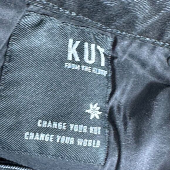 Kut From The Kloth NWT Reese Distressed High Rise Fab Ankle Straight Jeans Sz 18 - Picture 7 of 9